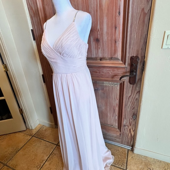 NWTLux Chiffon Beaded Straps Flowy Dress - Picture 7 of 16
